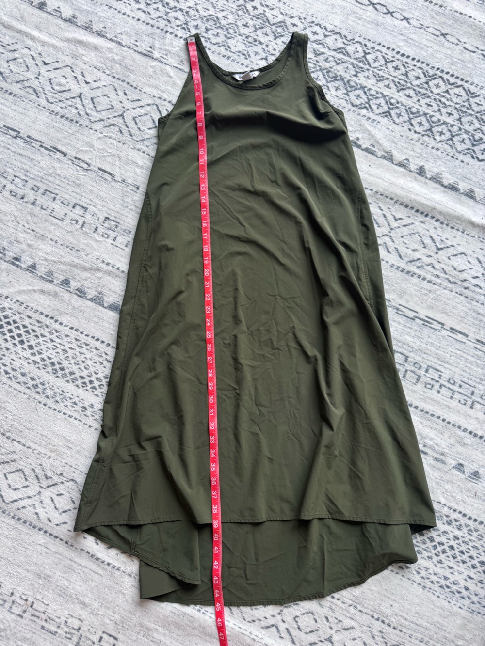 Athleta Presidio Traveler Maxi Dress in Olive size XSPetite - Picture 12 of 12